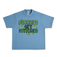 Pebble Blue pinches get stitches Urban Heavy Tee - MaliasSmallBusiness