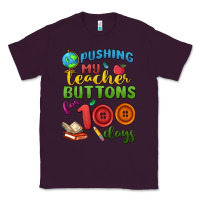 Plum pushing my teacher buttons for 100 days Classic Tee - MaliasSmallBusiness