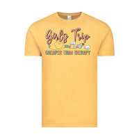 Vintage Mustard girls trip cheaper than therapy Vintage Tee - MaliasSmallBusiness