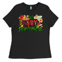 Black sassy senorita Ladies Tee - HRA Design Shop