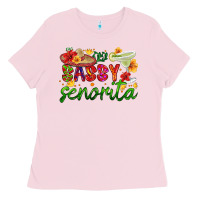 Bubblegum Pink sassy senorita Ladies Tee - HRA Design Shop