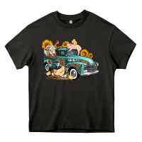Western Farm Truck Coop Animals Farm Animals Heavy Core Tee | Teevron