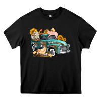 Black western farm truck coop animals farm animals Heavy Core Tee - FaDigitalArtStudio