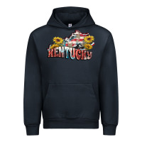 Navy Kentucky 4th of July Urban Hoodie - FaDigitalArtStudio