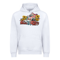 White Kentucky 4th of July Urban Hoodie - FaDigitalArtStudio