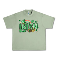 Oil Green irish Urban Heavy Tee - MaliasSmallBusiness