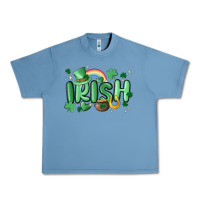 Pebble Blue irish Urban Heavy Tee - MaliasSmallBusiness