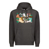 Smoke Dog coffee cups Premium Hoodie - HowdyJamesFarm