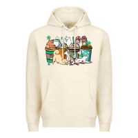 Tofu Dog coffee cups Premium Hoodie - HowdyJamesFarm
