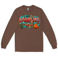 Chestnut camping vibes Long Sleeve Tee - NancyCooperArtShop