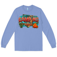 Colony Blue camping vibes Long Sleeve Tee - NancyCooperArtShop