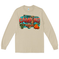 Mushroom camping vibes Long Sleeve Tee - NancyCooperArtShop