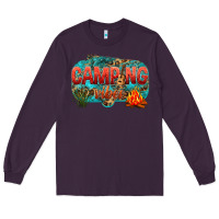 Plum camping vibes Long Sleeve Tee - NancyCooperArtShop