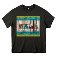 Asphalt western turquoise mama Heavy Core Tee - BarkalooDesign