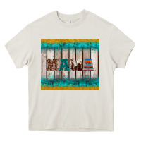 Cream western turquoise mama Heavy Core Tee - BarkalooDesign