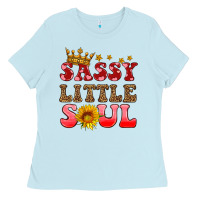 Baby Blue sassy little soul Ladies Tee - HRA Design Shop