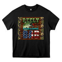 Black reely awesome dad Heavy Core Tee - HRA Design Shop