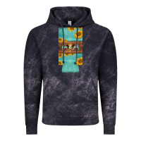 Cloud Black mom hereford cattle sunflowers on tooled leather slim can cooler Vintage Hoodie - BarkalooDesign