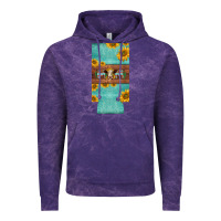 Cloud Purple mom hereford cattle sunflowers on tooled leather slim can cooler Vintage Hoodie - BarkalooDesign
