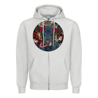 Dove Grey Black Angus Calf Christmas Zipper Hoodie - RanaPortraitStore