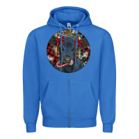 True Royal Black Angus Calf Christmas Zipper Hoodie - RanaPortraitStore