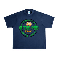Navy everybody in the pub getting tipsy Urban Heavy Tee - MaliasSmallBusiness