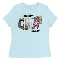 Baby Blue Halloween CNA Ladies Tee - CowhideDigitalArt