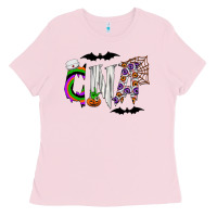 Bubblegum Pink Halloween CNA Ladies Tee - CowhideDigitalArt