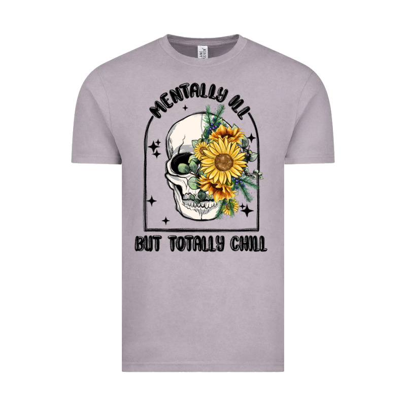 Mentally Ill But Totally Chill Vintage Tee by MaliasSmallBusiness | Teevron