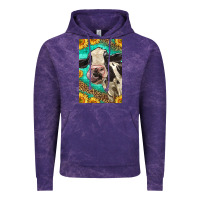 Cloud Purple Western Holstein Cow Vintage Hoodie - LillyAllenDesigns