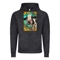 Vintage Black Western Holstein Cow Vintage Hoodie - LillyAllenDesigns