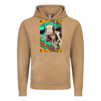 Vintage Camel Western Holstein Cow Vintage Hoodie - LillyAllenDesigns