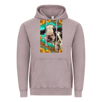 Vintage Zinc Western Holstein Cow Vintage Hoodie - LillyAllenDesigns