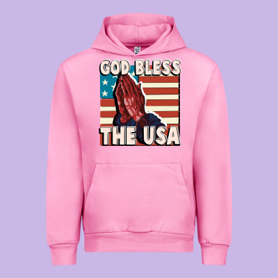 God Bless The Usa Urban Hoodie Designed By Fadigitalartstudio