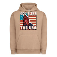 Pigment Burro God Bless the USA Urban Hoodie - FaDigitalArtStudio