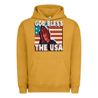 Pigment Peanut Butter God Bless the USA Urban Hoodie - FaDigitalArtStudio