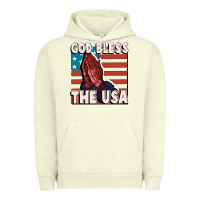 Pigment Pistachio God Bless the USA Urban Hoodie - FaDigitalArtStudio