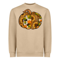 Mushroom Leopard cowhide sunflower pumpkin Heavyweight Sweatshirt - NancyCooperArtShop