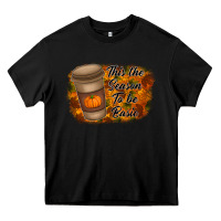 Black tis the season to be basic Heavy Core Tee - RacoonDesign