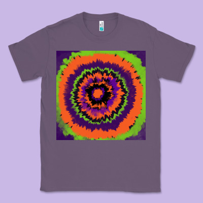 Halloween Tie  Dye Pattern Classic Tee Designed By Ranaportraitstore