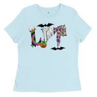 Baby Blue lpt Ladies Tee - CowhideDigitalArt