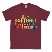 Burgundy it s a softball thing you wouldn t understand Classic Tee - MaliasSmallBusiness