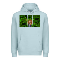 Blue Mist wizard girl and cat Premium Hoodie - TumblerDesignByShophia