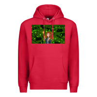 Cardinal wizard girl and cat Premium Hoodie - TumblerDesignByShophia