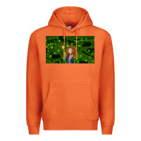 Carrot wizard girl and cat Premium Hoodie - TumblerDesignByShophia