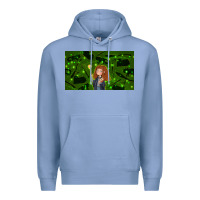 Colony Blue wizard girl and cat Premium Hoodie - TumblerDesignByShophia