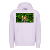 Lilac wizard girl and cat Premium Hoodie - TumblerDesignByShophia