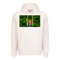 Pale Pink wizard girl and cat Premium Hoodie - TumblerDesignByShophia