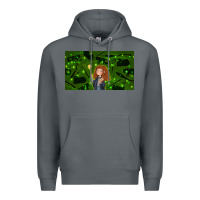 Rock wizard girl and cat Premium Hoodie - TumblerDesignByShophia