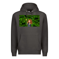 Smoke wizard girl and cat Premium Hoodie - TumblerDesignByShophia